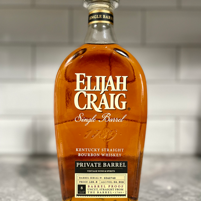 Elijah Craig Private Barrel (Vintage Wine & Spirits)