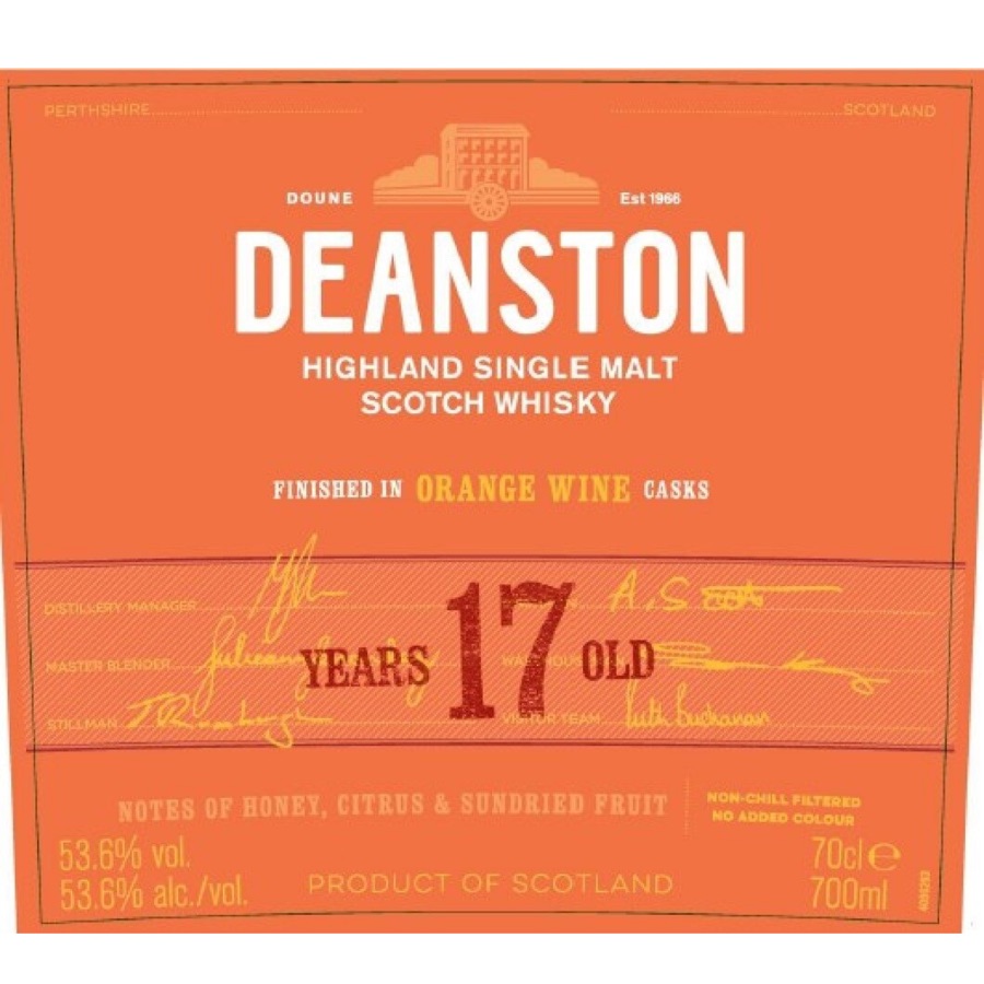 Deanston 17 Years Orange Wine Casks