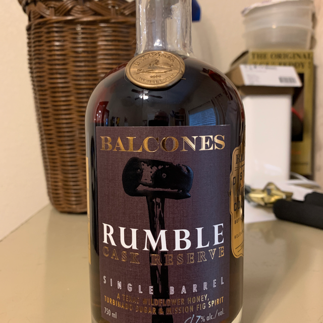 Balcones Rumble Cask Reserve Single Barrel Oloroso Sherry
