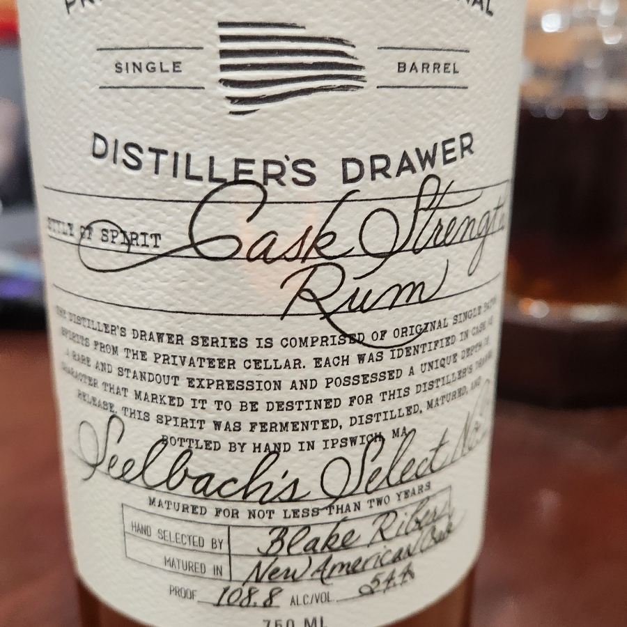 Privateer International Distiller's Drawer Seelbach's Select No. 1