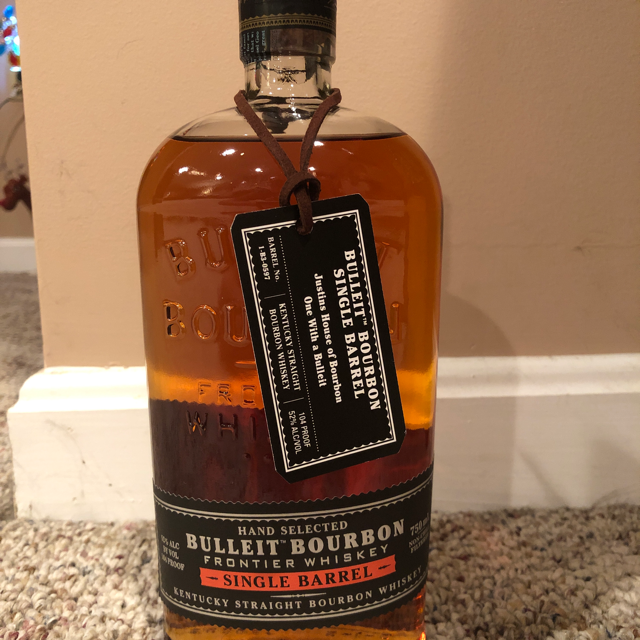 Bulliet Single Barrel Justin's House of Bourbon One With a Bulliet