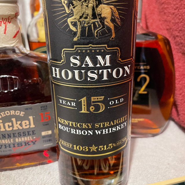 Sam Houston 15 Year Kentucky Straight Bourbon Batch OH-1 (Release No. 7 2021)
