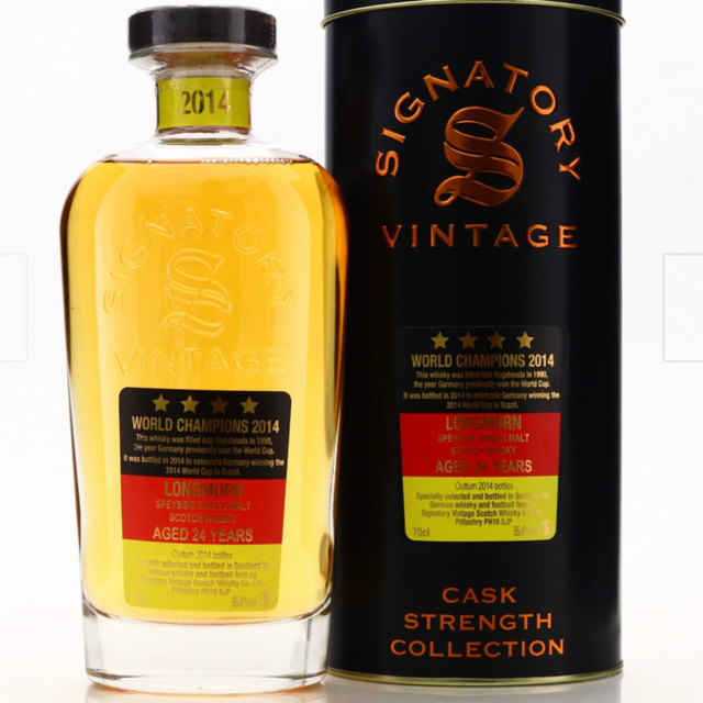 Longmorn Signatory Vintage (2014), Aged 24 Years, World Cup Bottling