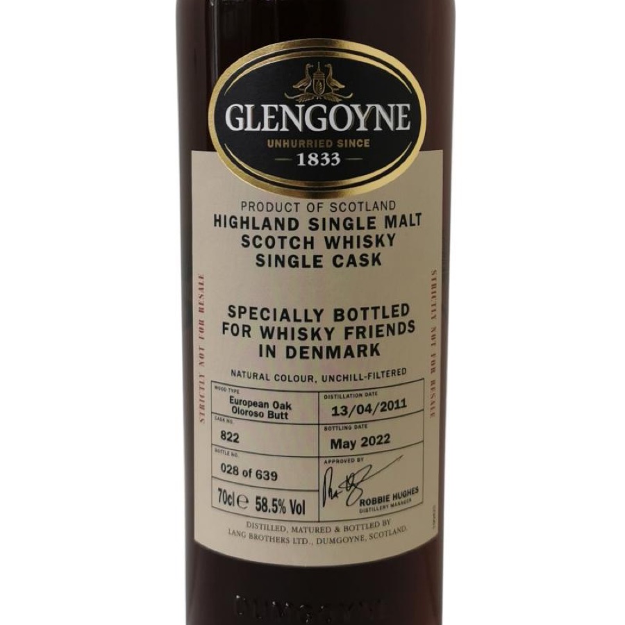 Glengoyne 2011 11Y Cask #822 (For Whisky Friends in Denmark)