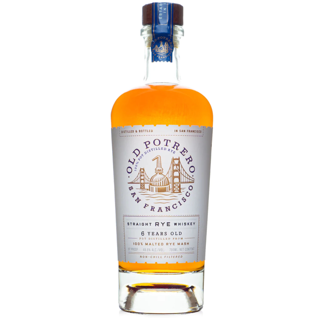 OLD POTRERO 6 YEAR SINGLE MALT RYE WHISKEY