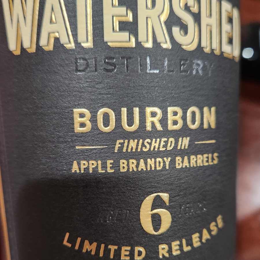 Watershed Barrel Strength Bourbon Finished in Apple Brandy Barrels