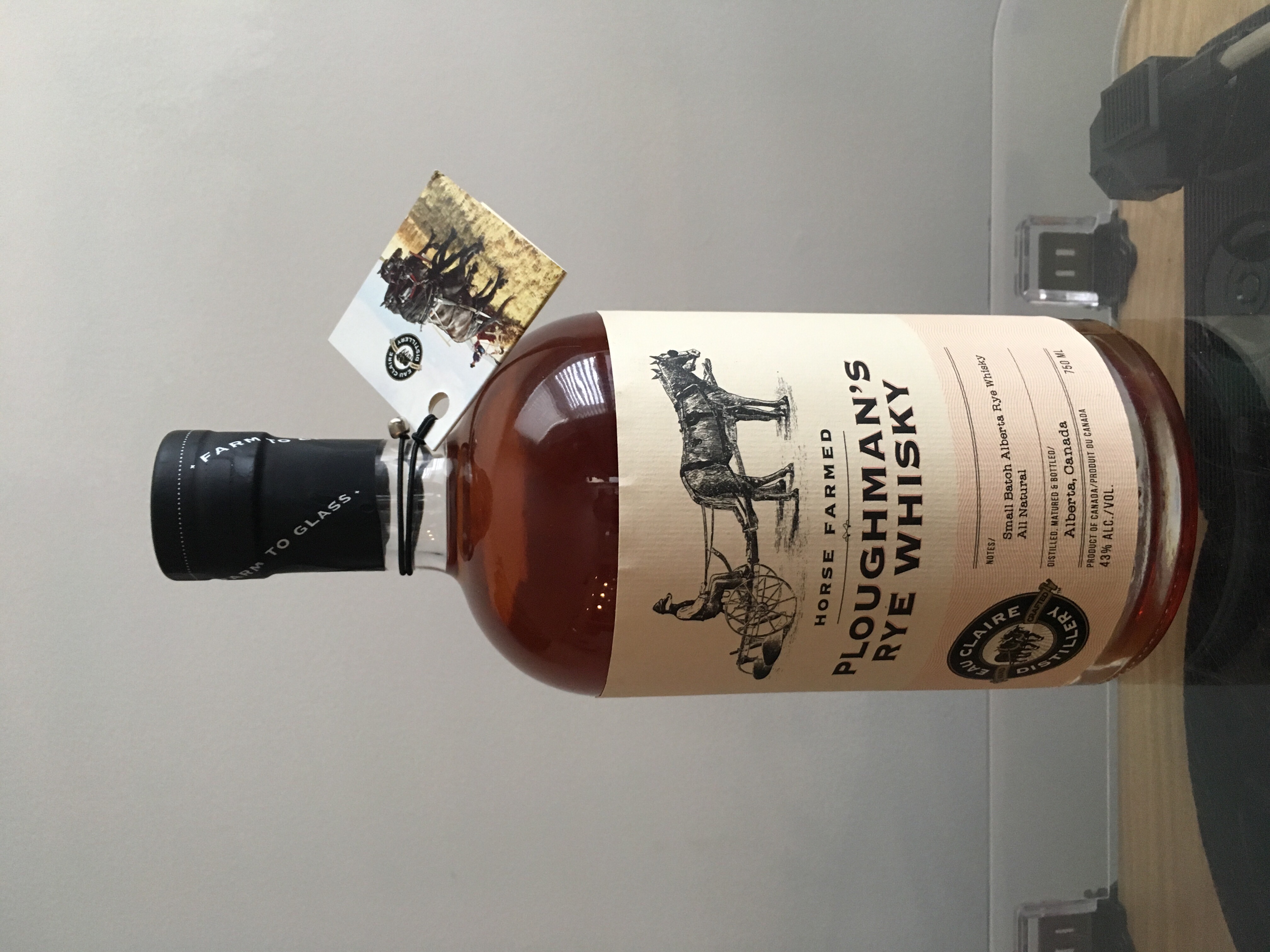Eau Claire Distillery Ploughman's Rye Whisky