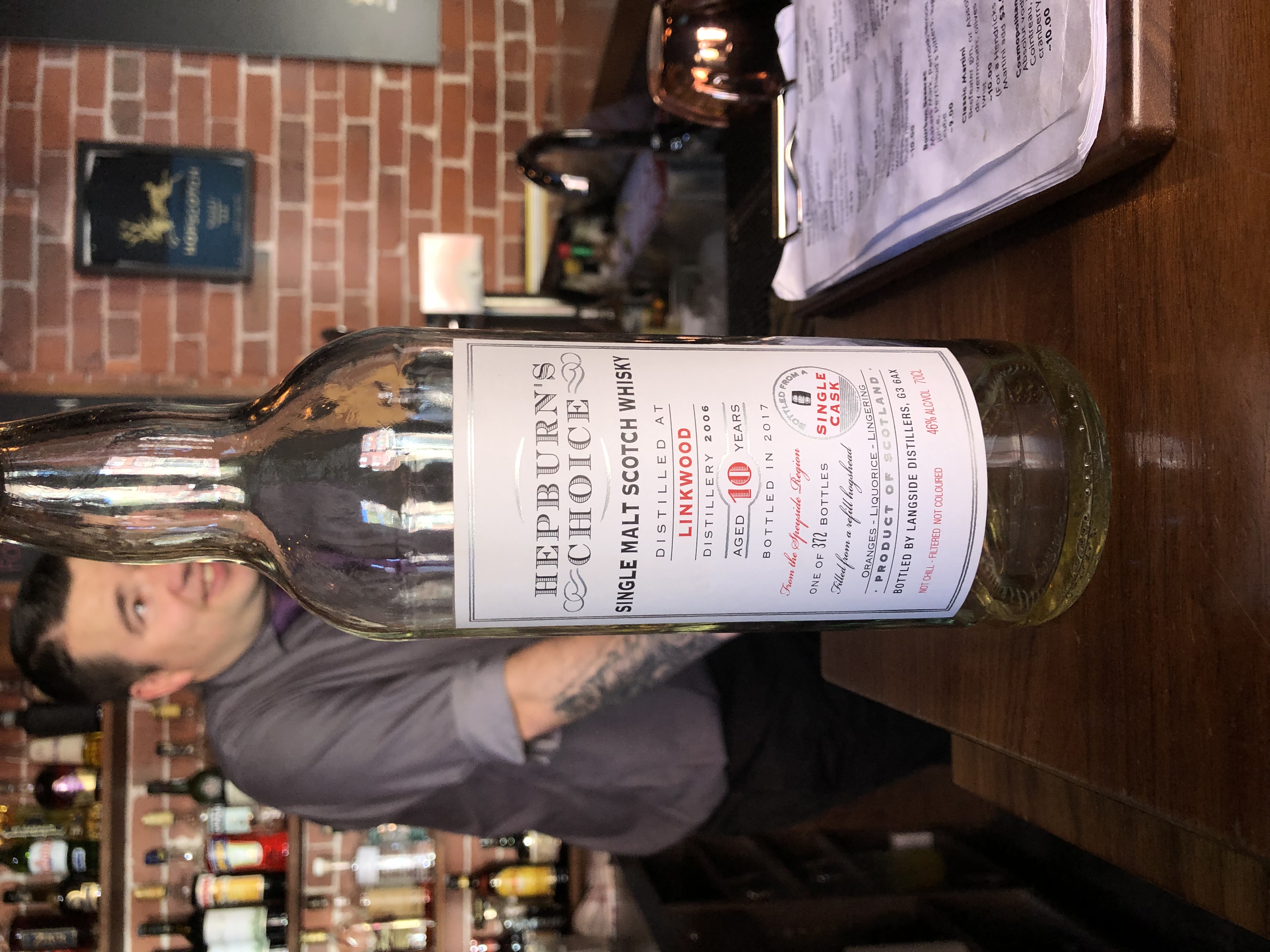 Linkwood 2006 10 Year Hepburn's Choice (Hunter Laing)