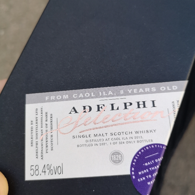 Adelphi Selection Caol Ila 2013 8 YO Cask No.300371