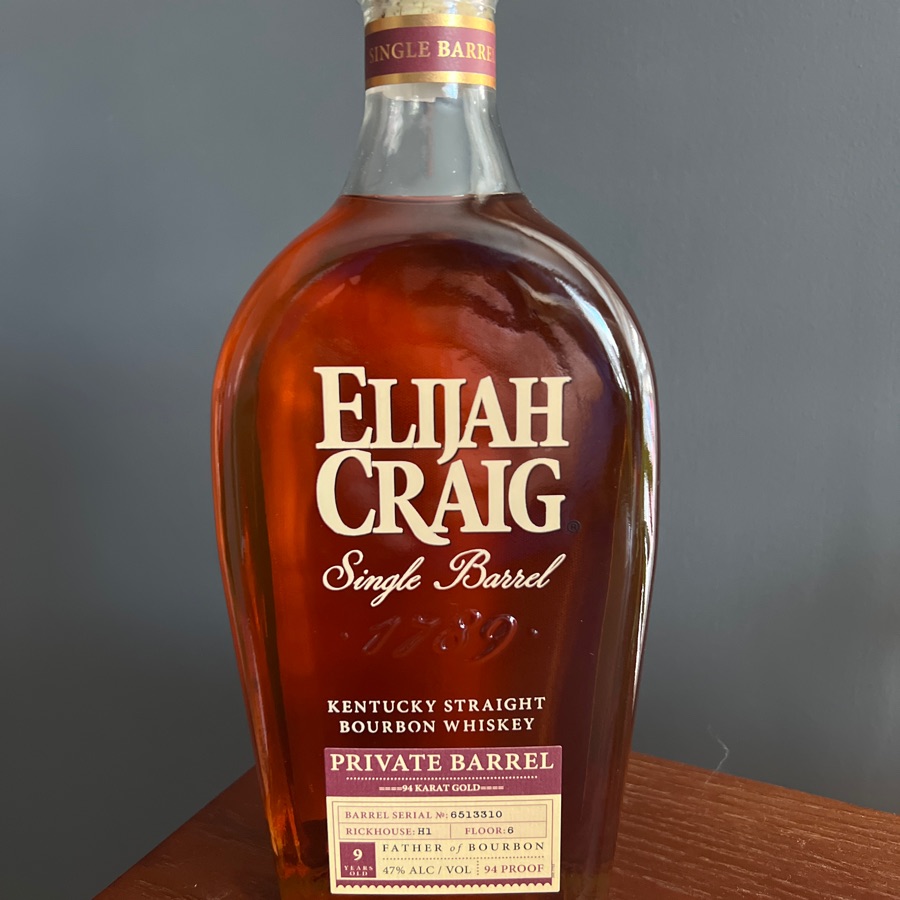 Elijah Craig Private Barrel, 9 Year