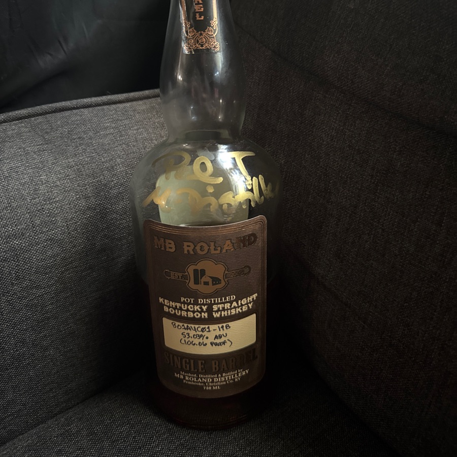 MB Roland Pot Distilled Single Barrel Kentucky Straight Bourbon Whiskey