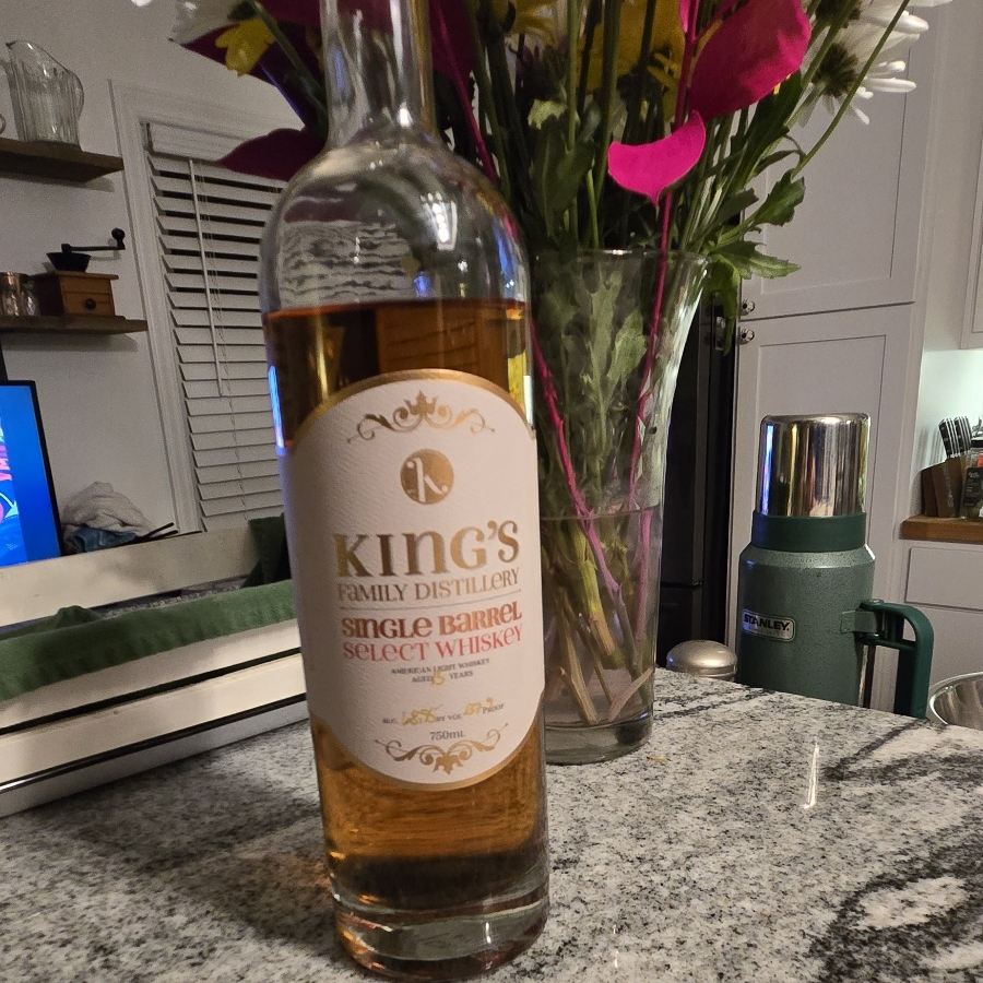 King's Family single barrel American Light Whiskey 15yr