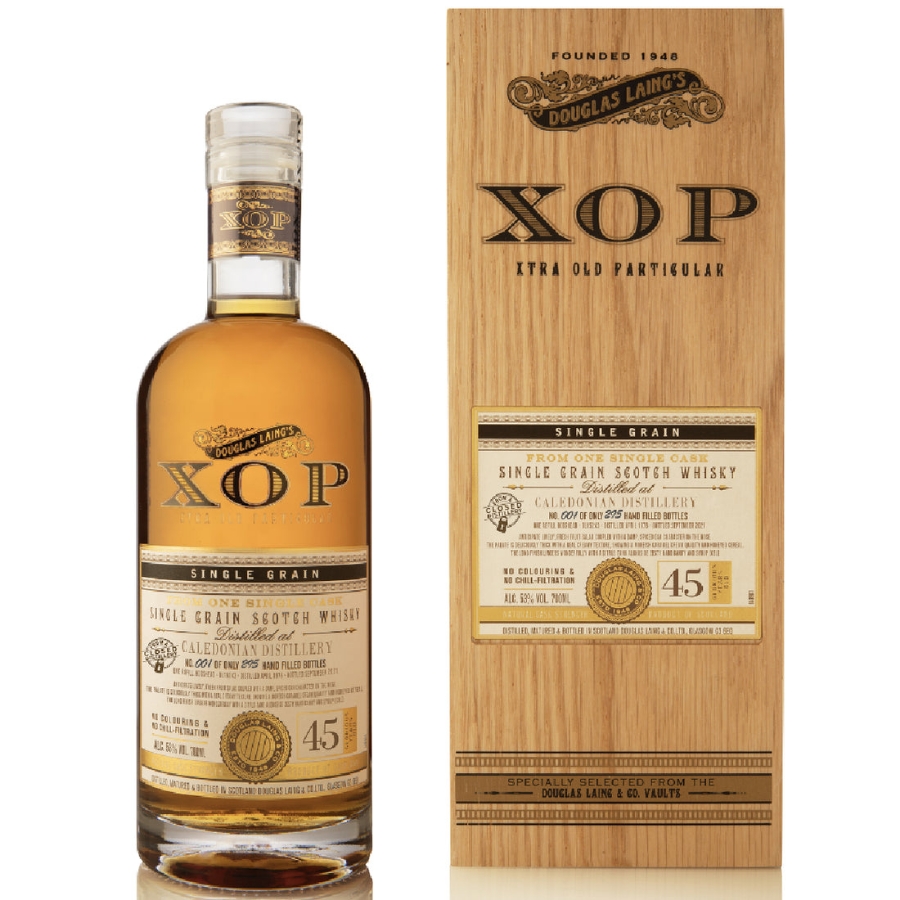 CALEDONIAN 45 YEAR OLD SINGLE GRAIN SCOTCH WHISKY  1976