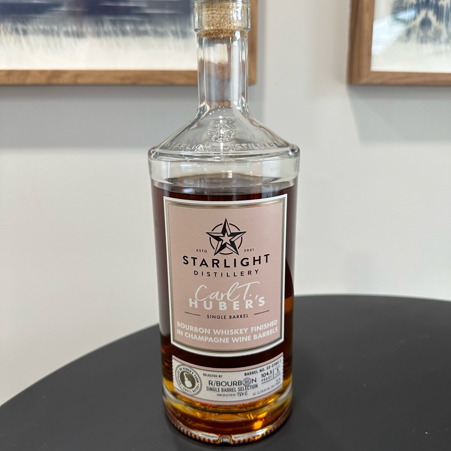 Starlight Bourbon Whiskey Finished in Champagne Wine Barrels