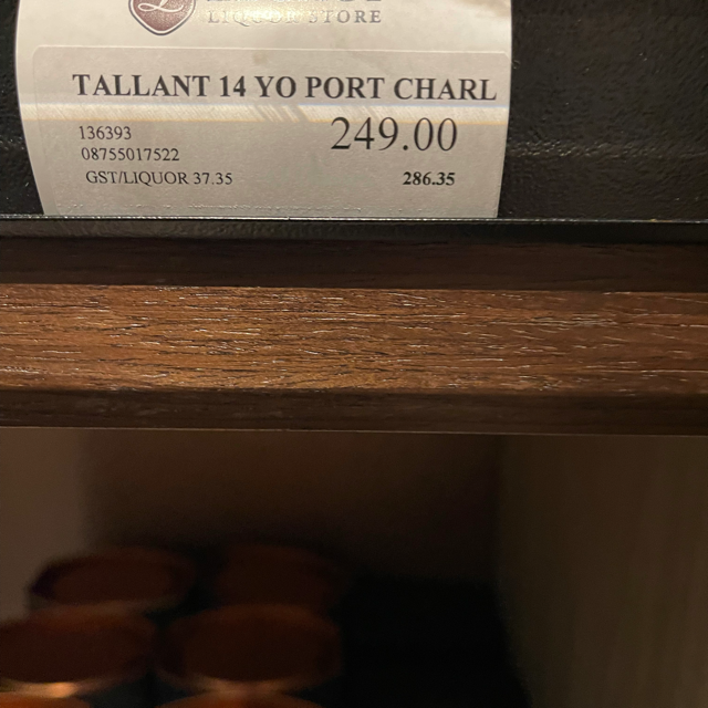 Tallant 14yo Port Char
