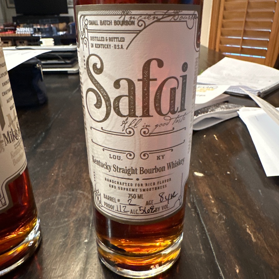 Safai Kentucky Straight Bourbon Whiskey Barrel #2