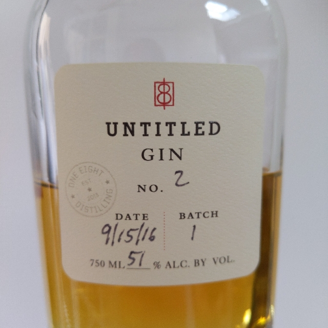 One Eight Distilling Untitled Gin No. 2
