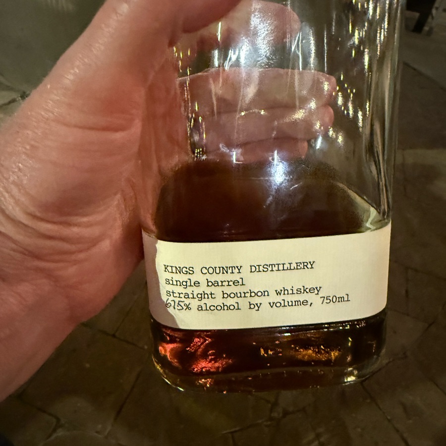Kings County Distillery Single Barrel Straight Bourbon Whiskey Private Selection (Barrel No. 2791)