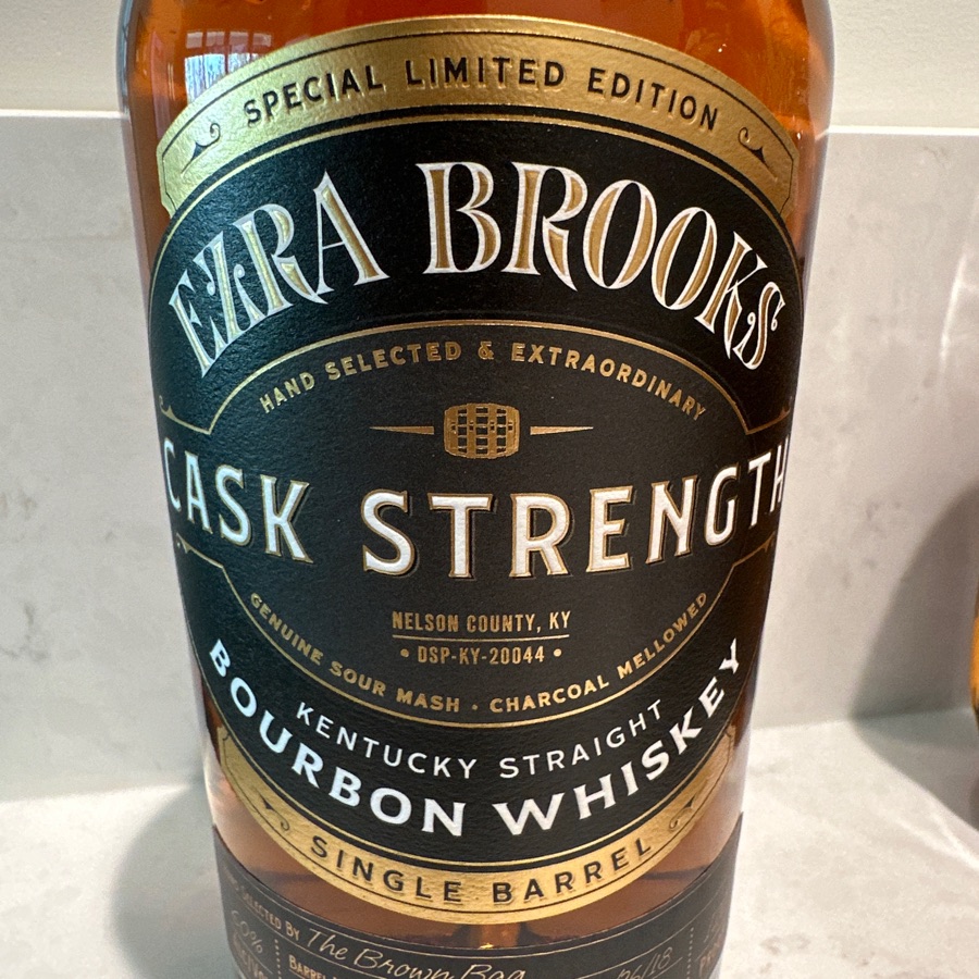 Ezra Brooks Cask Strength Single Barrel - The Brown Bag pick