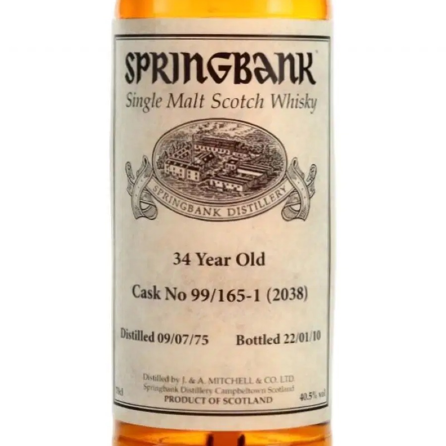 Springbank 34y 1975 Private Bottling Cask 99/165-1(2038)