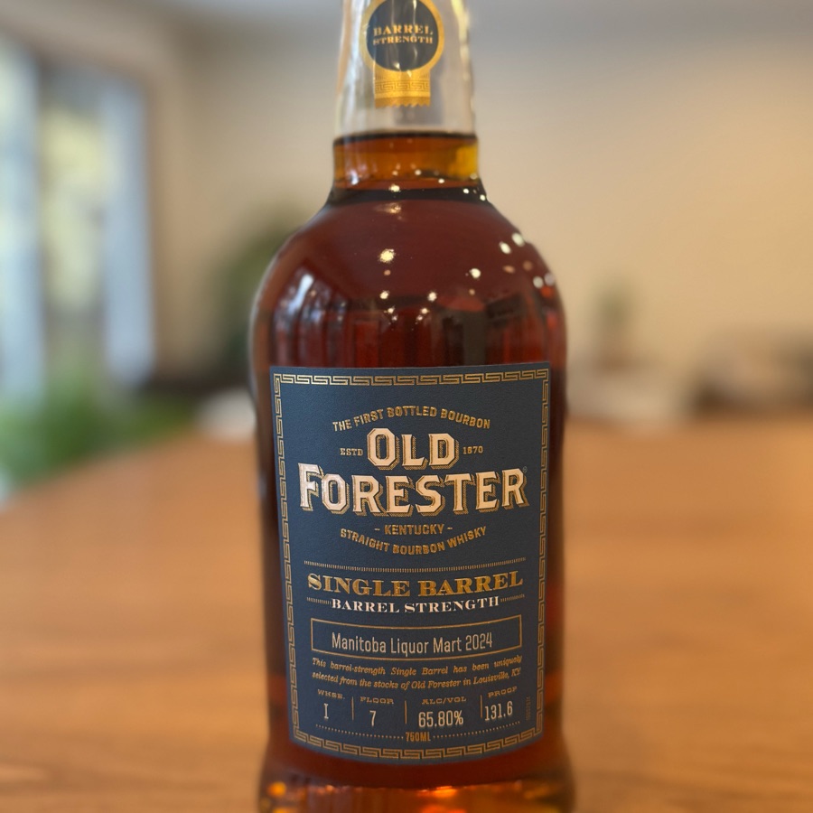 Old Forester Single Barrel Bourbon, Barrel Strength (Manitoba Liquor Mart 2024)