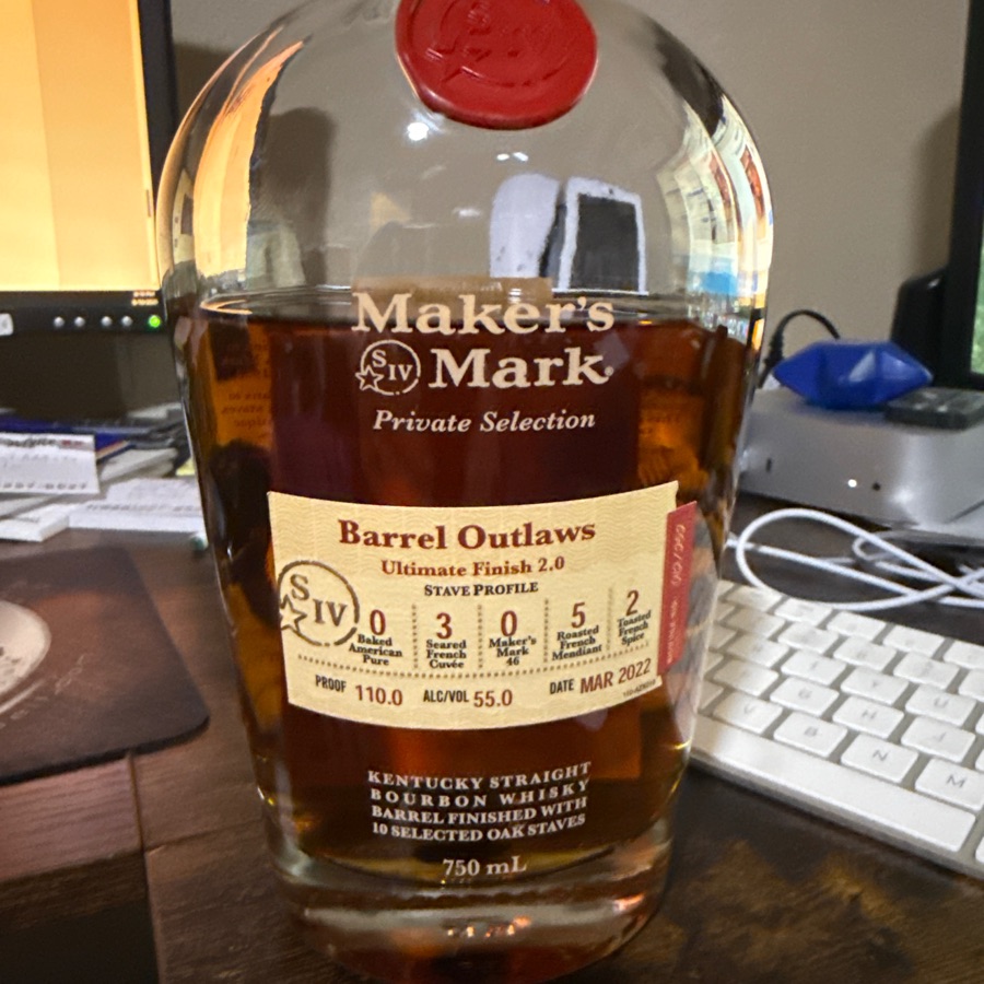 Maker's Mark Private Selection Barrel Outlaws Ultimate Finish 2.0