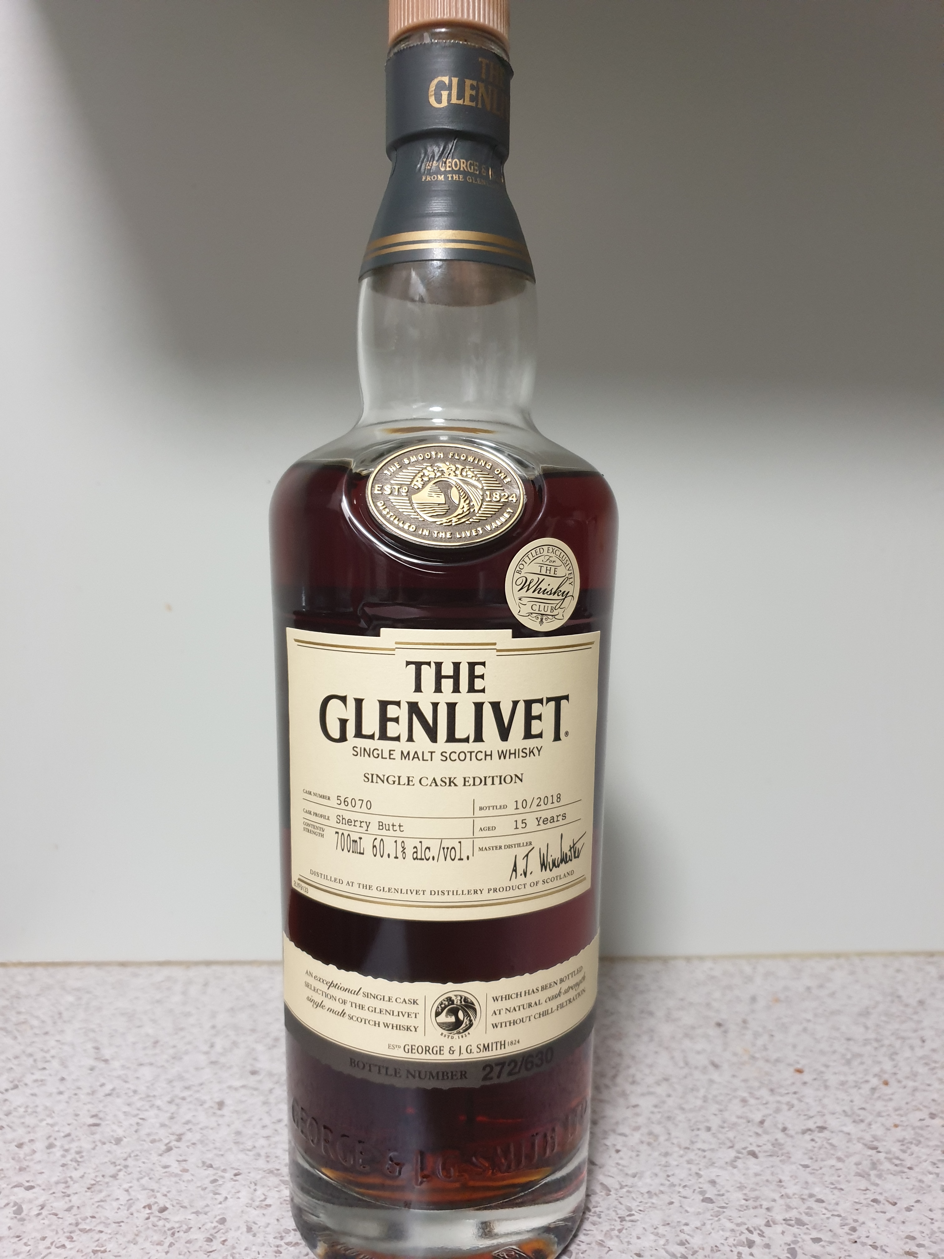 Glenlivet Single Cask Edition (Cask Number 56070)