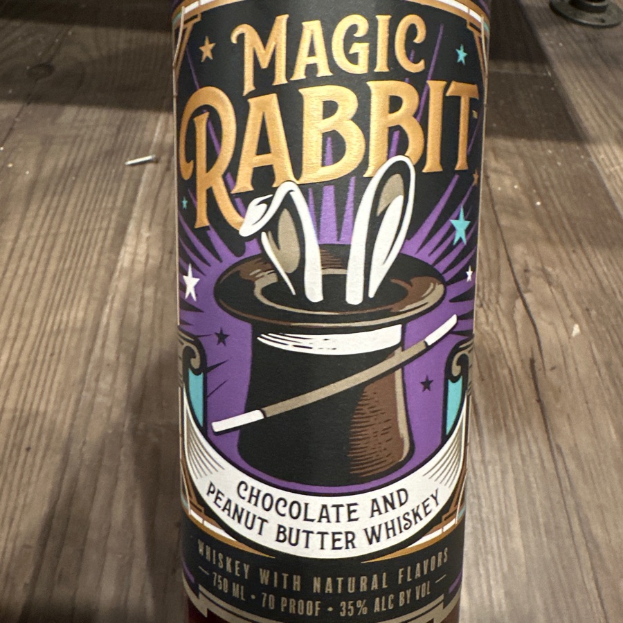 Magic Rabbit Chocolate and Peanut Butter Flavored Whiskey