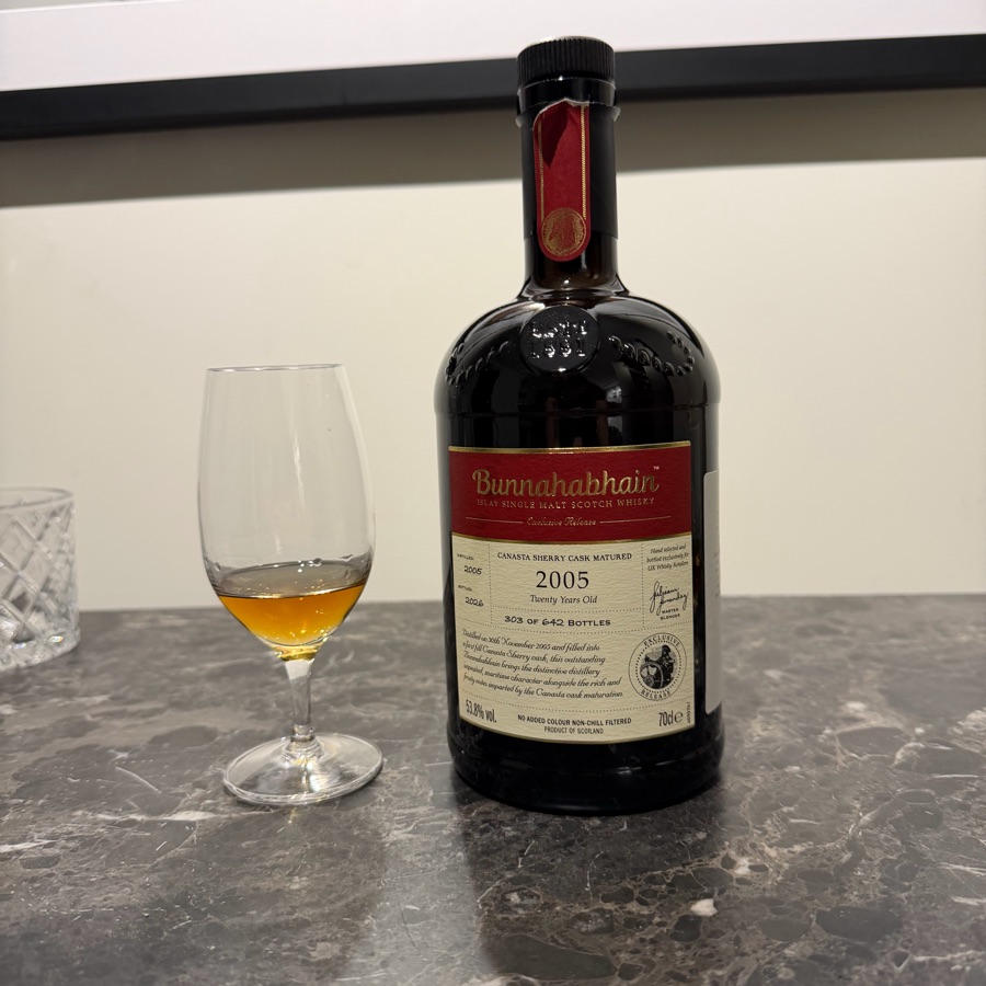 Bunnahabhain 20 Year Canasta Cask UK Exclusive
