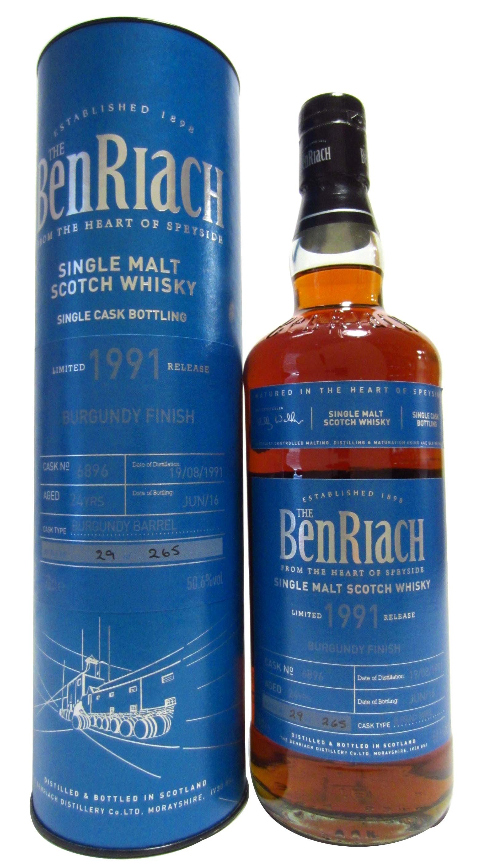 24 Year Old 1991 (cask 6896) - Burgundy Cask Finish