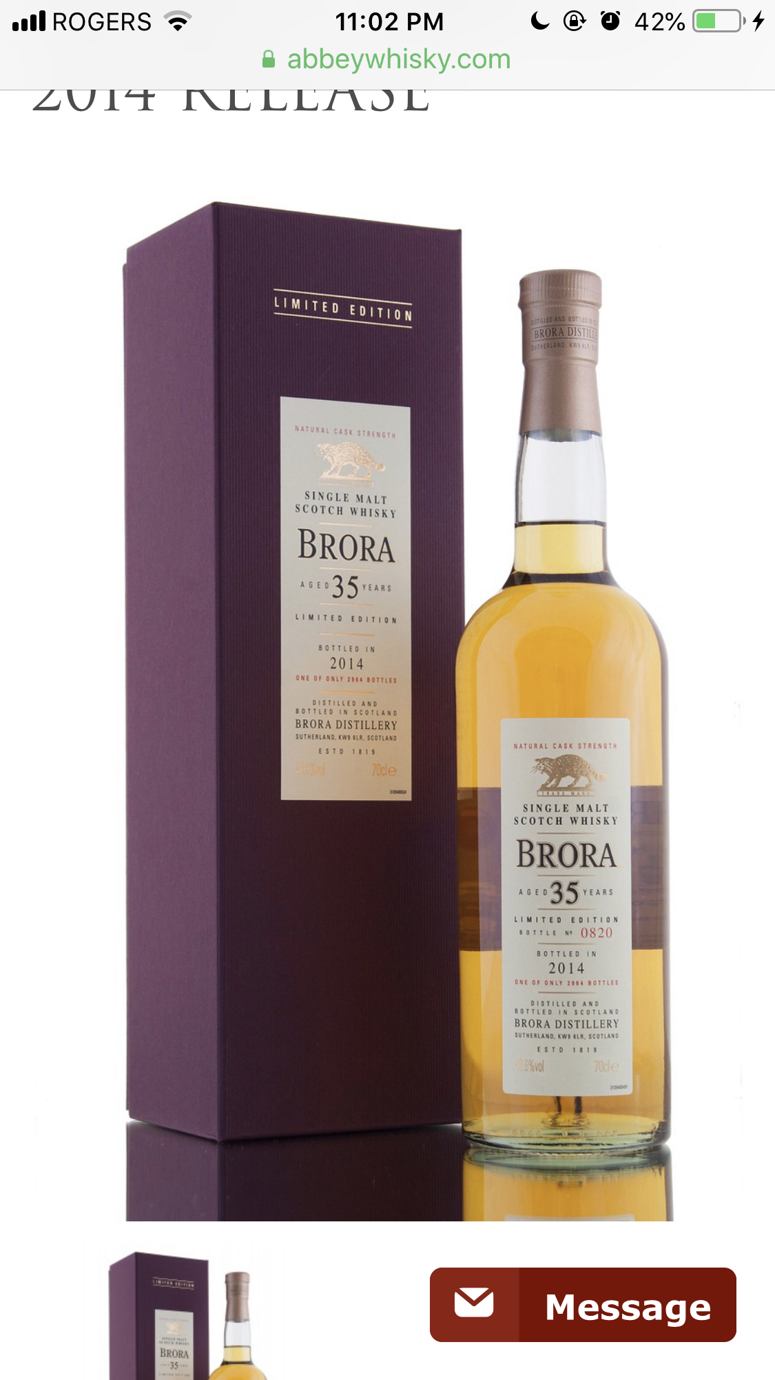 Brora 35 Year (2014 Special Release)