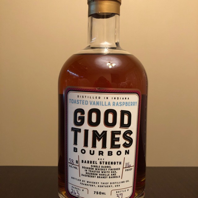 Good Times Toasted White Oak Bourbon Vanilla and Raspberry Brandy