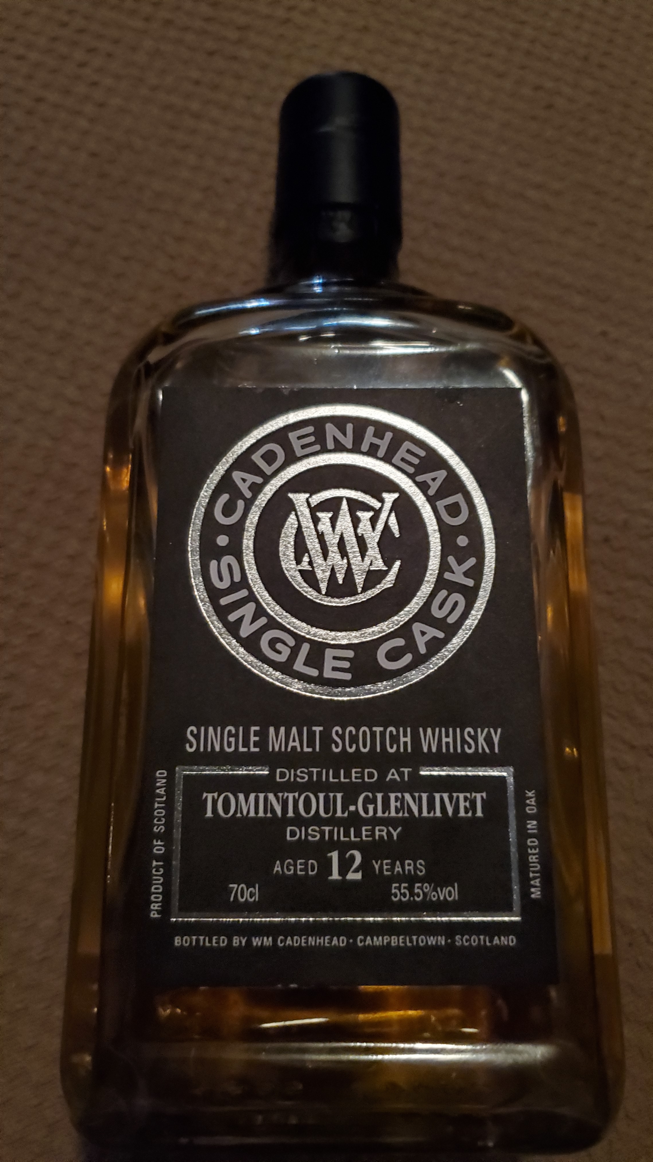 Tomintoul-Glenlivet 12 Year Single Cask (Cadenhead's)