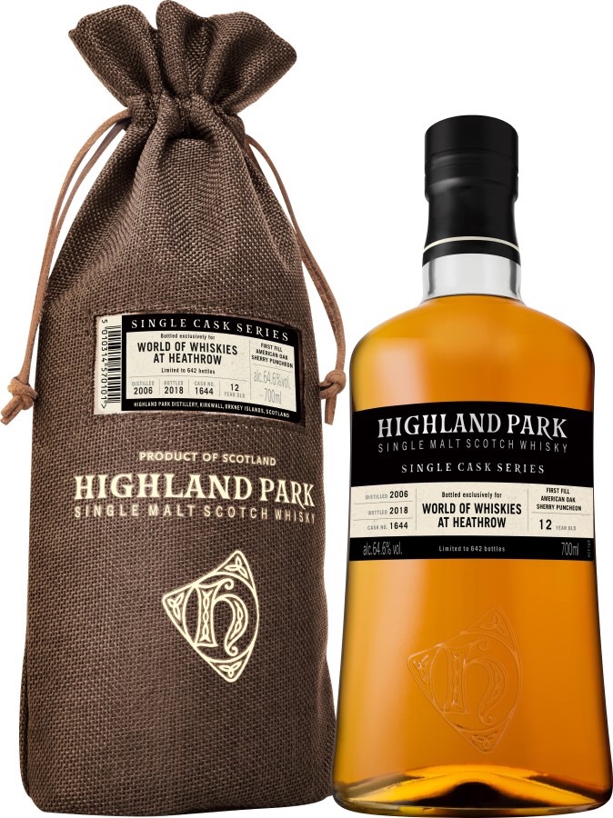 Highland Park Single Cask Series World of Whiskies Heathrow
