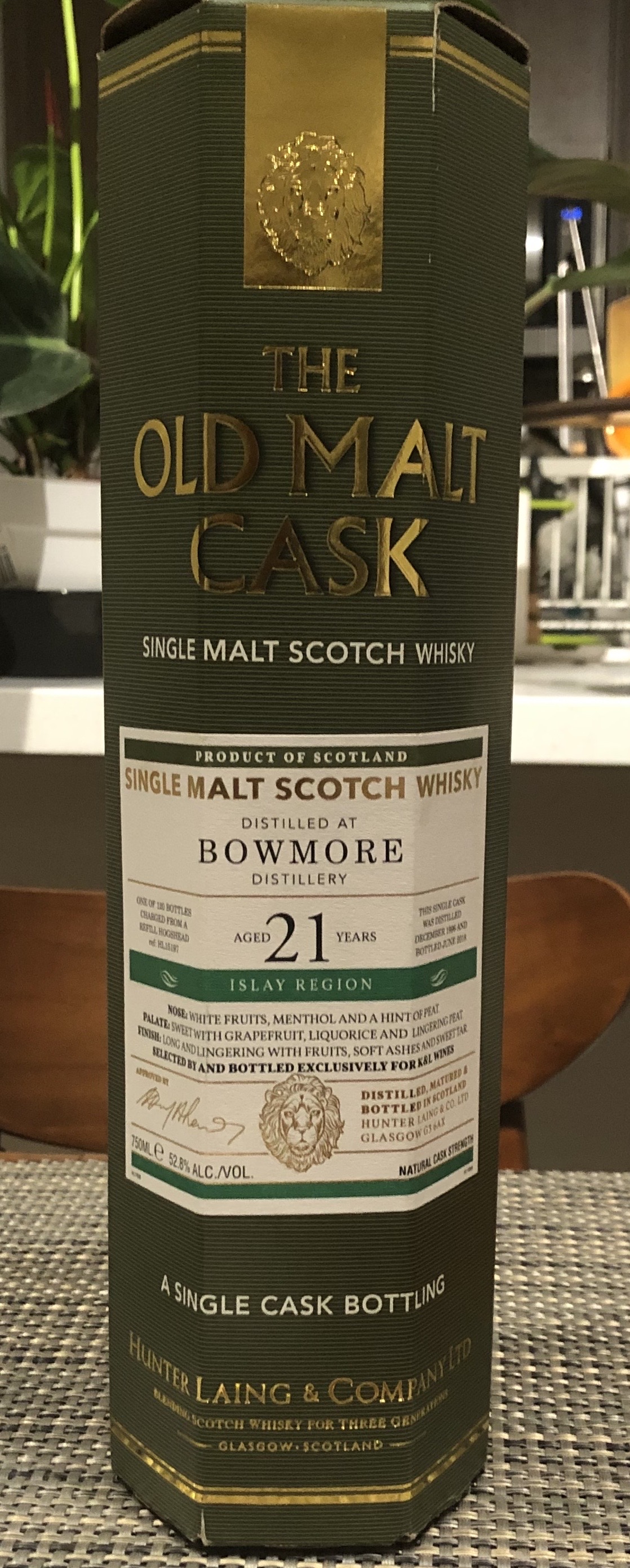 Bowmore 21 Year (Old Malt Cask)