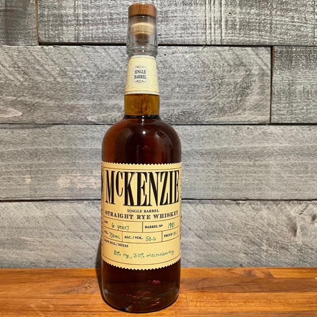 McKenzie Straight Rye Whiskey Single Barrel #1995 - 6 years