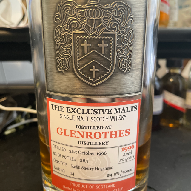 Glenrothes 20 years old 1996 exclusive malts (creative whisky company)