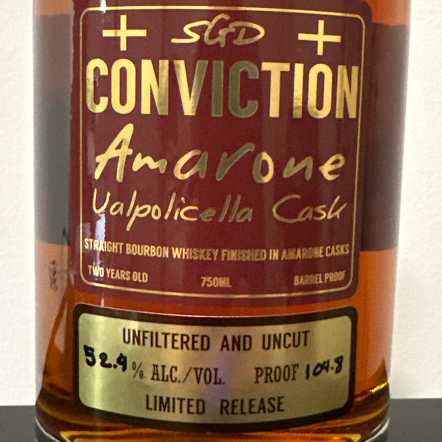 Conviction finished in Amarone Valpoicella Casks