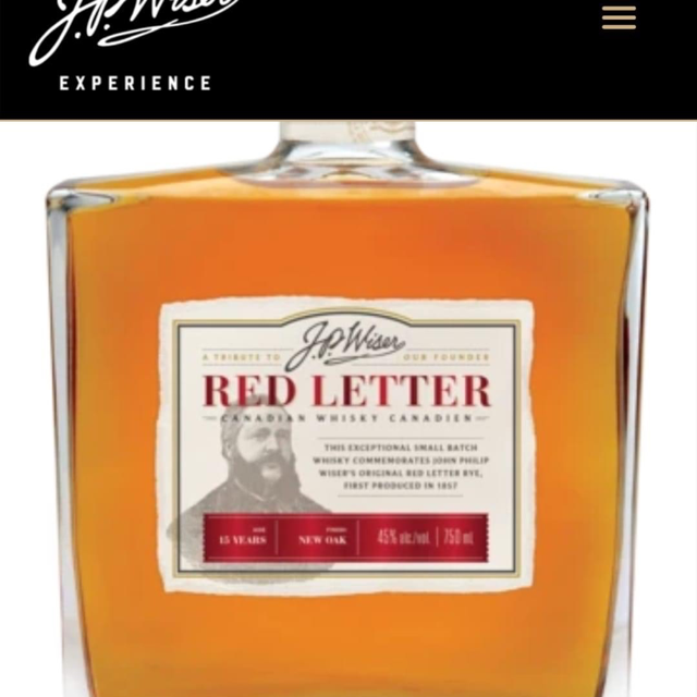 J.P. Wiser's Red Letter Distillery Edition