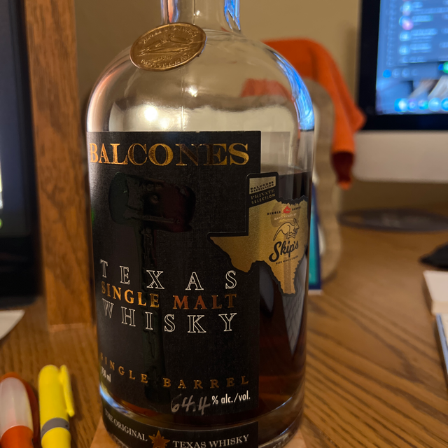 Balcones Texas Cask Strength Single Malt Whiskey Single Barrel (Skip's Liquor) Barrel 17657