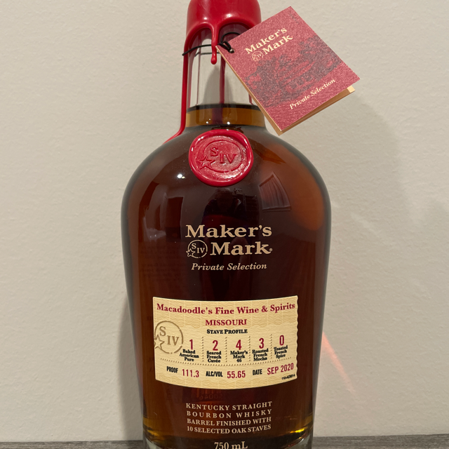 Maker's Mark - Private Selection (Macadoodle's Fine Wine & Spirits, Missouri, Sep 2020)