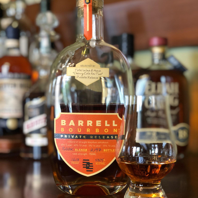 Barrell Bourbon Private Release Cherry Cola for two
