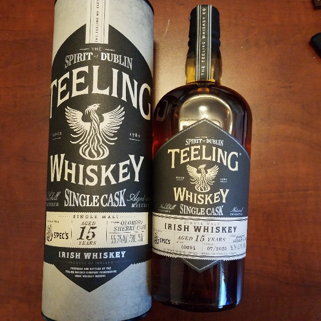 Teeling 15 year Single Malt Irish Whiskey, Specs