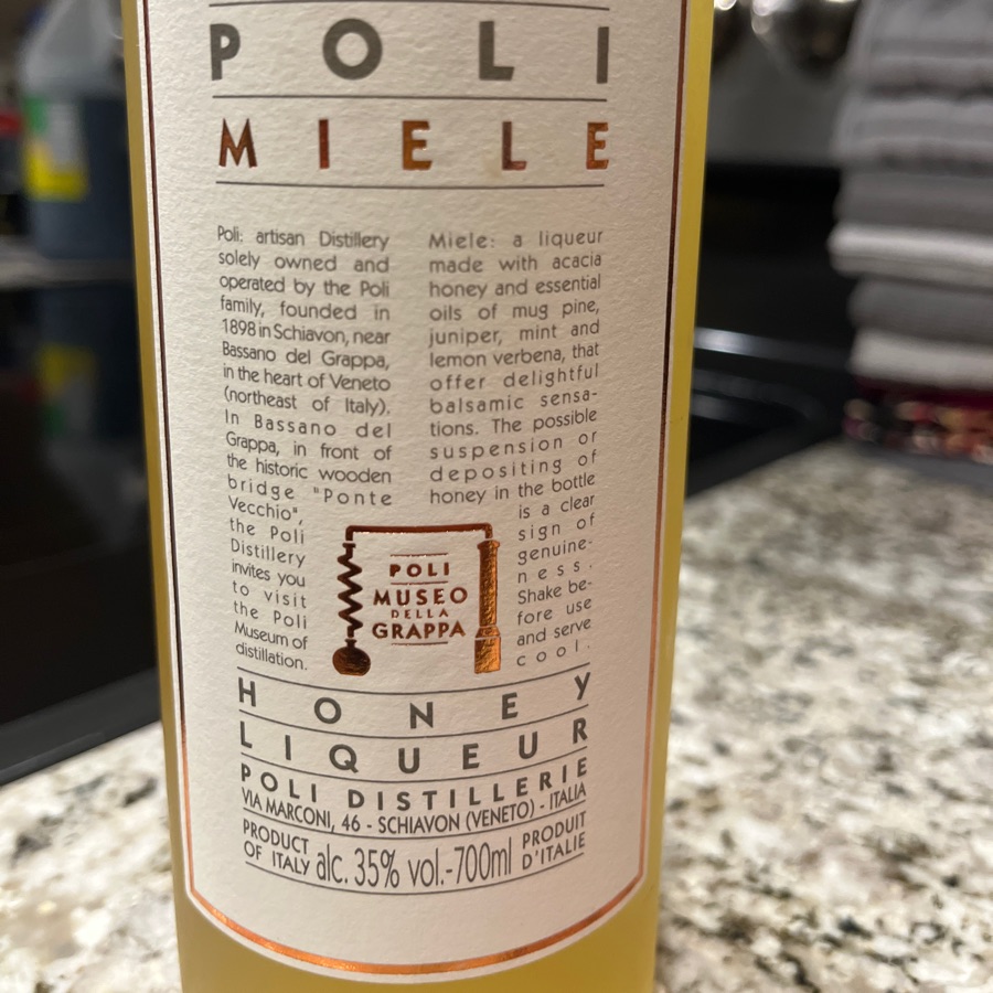 Poli Miele Honey Liqueur