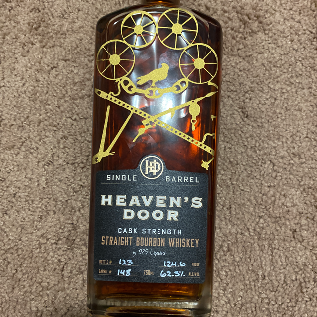 Heaven's Door Single Barrel Cask Strength Straight Bourbon (925 Liquors)