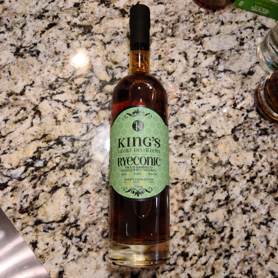 King's Family Ryeconic Twice Barreled Rye Honey Cask Finish