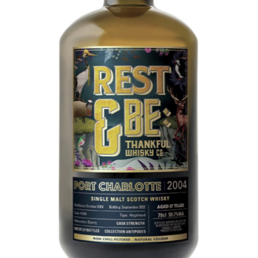 Rest & Be Thankful 17 Years 2004 Port Charlotte Sherry Cask Antipodes