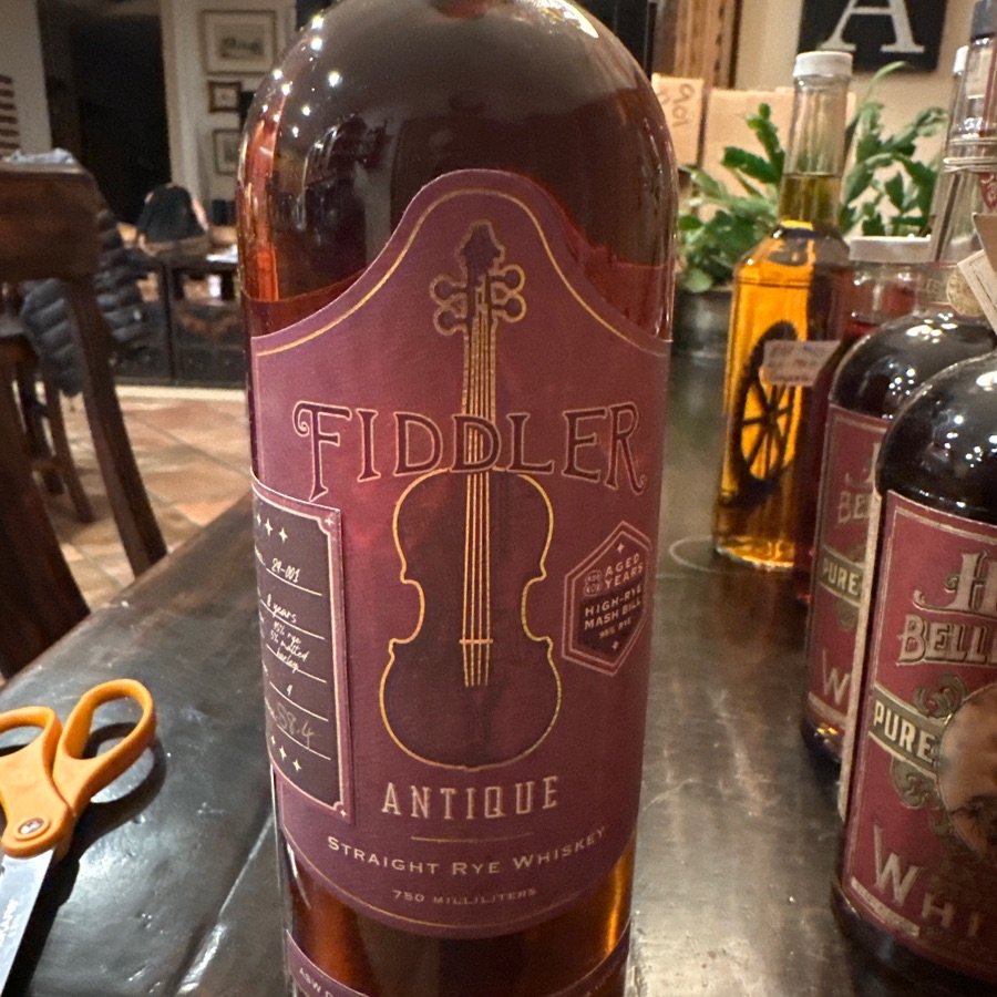ASW Fiddler Antique Straight Rye Whiskey