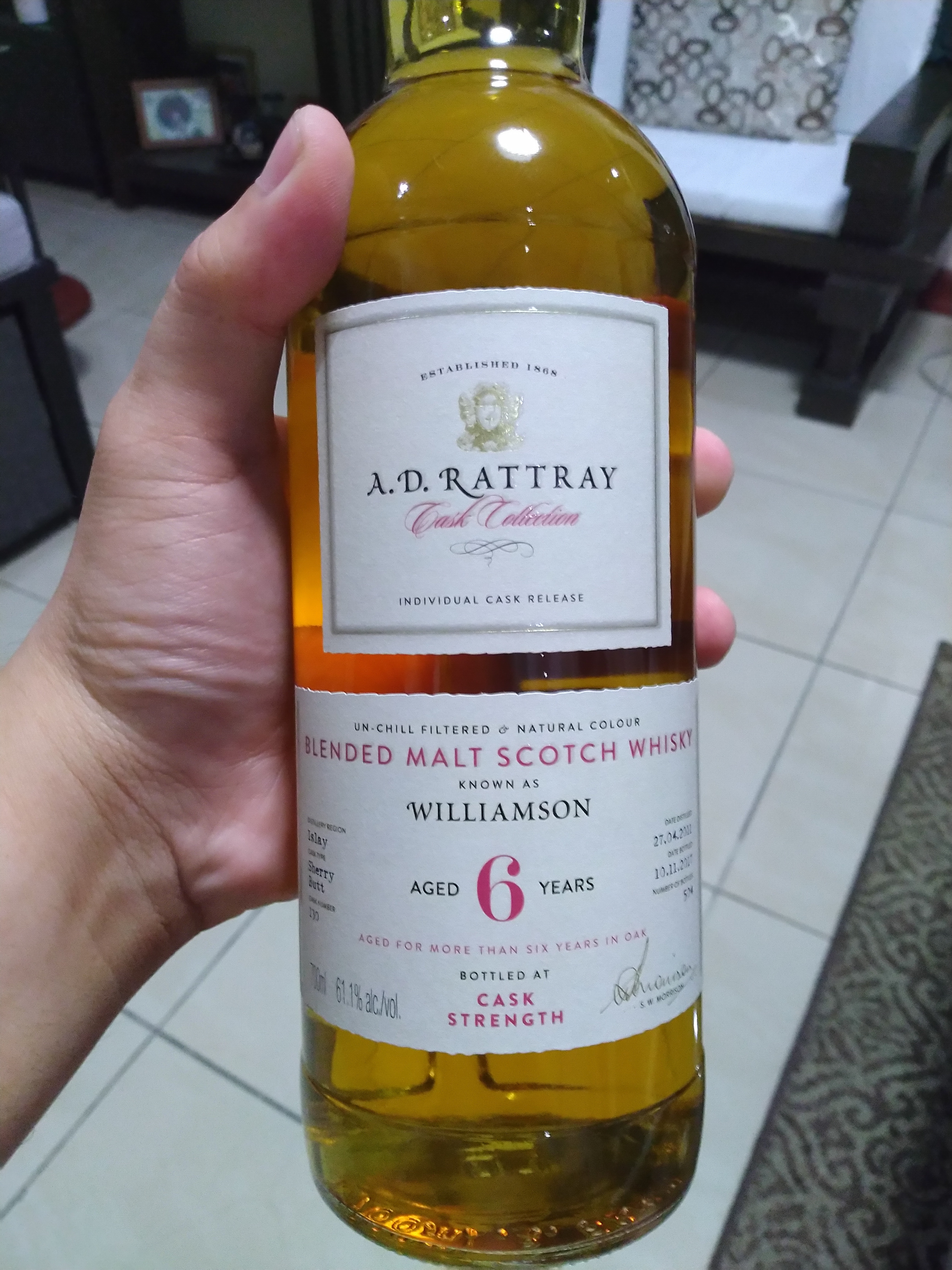 A.D. Rattray Cask Collection "Williamson"