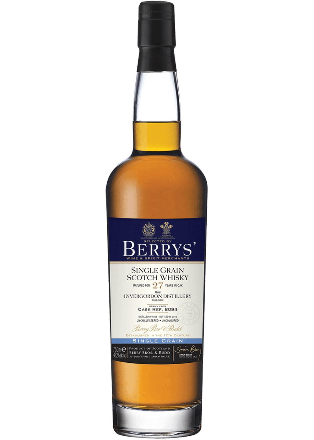 Berrys' Invergordon 27 Yr (Cask Ref. 8094)